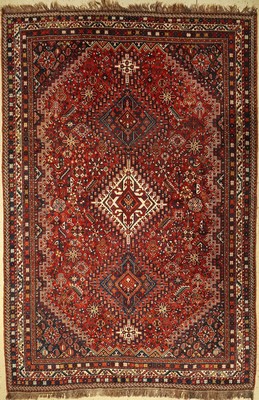 Schiraz alt, Persien, um 1940, Wolle auf Wolle, ca. 342 x 228 cm, EHZ: 2-3