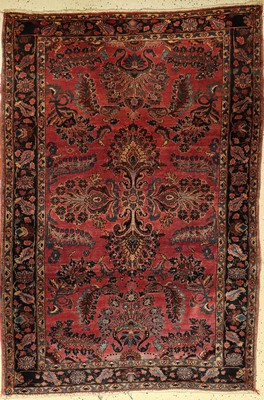 Sarogh antik (US Re-Import), Persien, um 1900, Wolle auf Baumwolle, EHZ: 2-3 (getuschter Grund), ca. 192 x 129 cm.