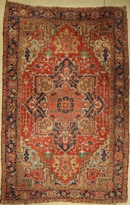 Heriz antik, Persien, um 1900, Wolle auf Baumwolle, ca. 408 x 260 cm, EHZ: 4-5