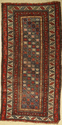 Karabagh antik, Kaukasus, 19.Jhd., Wolle auf Wolle, ca. 220 x 111 cm, EHZ: 5