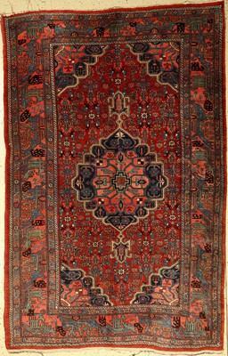 Bidjar alt, Persien, um 1940, Korkwolle, ca. 212 x 135 cm, Naturfarben, schwere alte Qualität, EHZ: 2-3