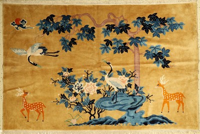 China, ca. 40 Jahre, Wolle auf Baumwolle, ca. 200 x 130 cm, EHZ: 2