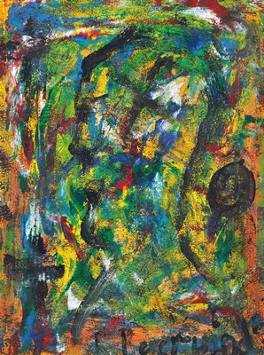 Rudi Baerwind, 1910-1982 Mannheim, Kopf, Öl/Lwd, rechts unten signiert, ca. 75x56cm, R.