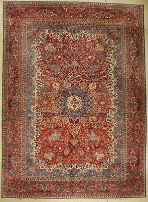 Esfahan fein, Persien, um 1920, Wolle auf Baumwolle, ca. 430 x 318 cm, EHZ: 3