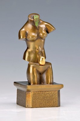 Skulptur nach Salvador Dali, verso sign., H. ca. 11 cm