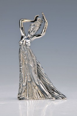 Ernst Fuchs, 1930-2015, Salome, silberfarbener Metallguss, sign., num.265, H. ca. 10 cm