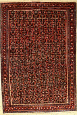 Feiner Senneh alt, Persien, um 1930, Wolle auf Baumwolle, ca. 200 x 138 cm, EHZ: 3