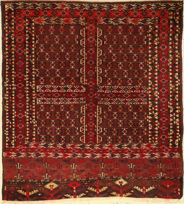 Yomud Engsi antik, Turkmenistan, um 1890/1900, Wolle auf Wolle, ca. 159 x 143 cm, EHZ: 3