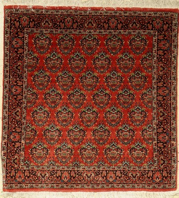 Bidjar fein, Persien, ca. 20 Jahre, Korkwolle mit Seide, ca. 106 x 101 cm, EHZ: 2-3