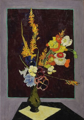 Pierre Ramel, geb. 1927, Blumenstillleben, Öl/Lwd, rechts unten signiert und dat. 59, ca. 73x50cm, R. ca. 92x69cm