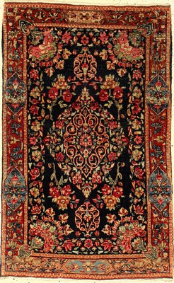 Kerman Lawar antik, Persien, um 1910, Wolleauf Baumwolle, ca. 102 x 64 cm, EHZ: 4