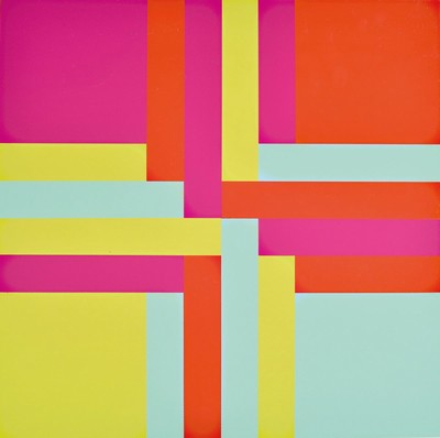 Richard Paul Lohse, 1902-1988, Farbsiebdruck, rückseitig mit Nachlassstempel versehen und num. XII/XX, ca. 43x43cm