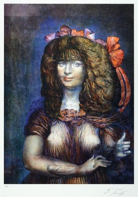 Ernst Fuchs, 1930 Wien-2015, Gicleedruck, handsigniert und bez.: e.a., ca. 53x38cm, PP, u.Gl., R. ca. 74x56cm