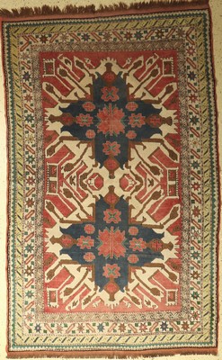 Kars Kazak, Türkei, ca. 50 Jahre, Wolle aufWolle, ca. 240 x 153 cm, EHZ: 3