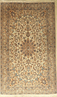 Nain, Persien, ca. 50 Jahre, Wolle mit Seide, ca. 208 x 127 cm, EHZ: 2-3