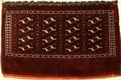 Yomud Tschowal antik, Turkmenistan, um 1900, Wolle auf Wolle, ca. 120 x 79 cm, EHZ: 2-3