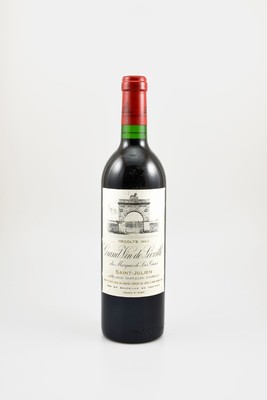 1 Flasche 1983 Chateau Leoville-Las Cases, Saint-Julien, ca. 75 cl, Füllstand: ca. into neck, Etikett l. beschmutzt, unverkostet, Provenienz: Aus ...