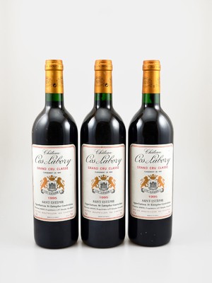 6 Flaschen 1995 Chateau Cos Labory, Saint-Estephe, Grand Cru Classe, je ca. 75 cl, 13 % Vol., Füllstände: je ca. into neck, gute ...