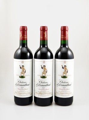 6 Flaschen 1999 Chateau d'Armailhac, Pauillac, Grand Cru Classe, je ca. 75 cl, 12,5 % Vol., Füllstände: je ca. into neck, gute ...