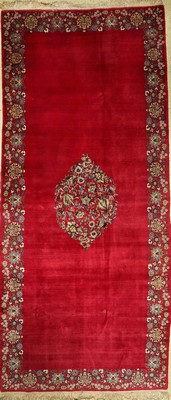 Ostpersischer Teppich alt, Persien, um 1950, Wolle auf Baumwolle, ca. 410 x 184 cm, EHZ: 2