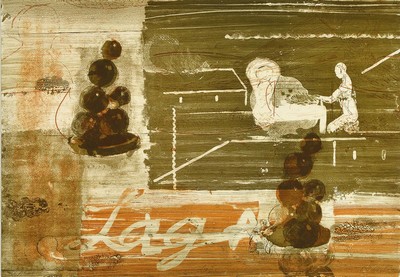 Neo Rauch, geb. 1938, Heliogravur auf dickem Velin, handsigniert, num. 66/300, Hrsg. Galerie Eigen + Art, Blattgröße 41.7 x 59.5cm, hochwertige ...