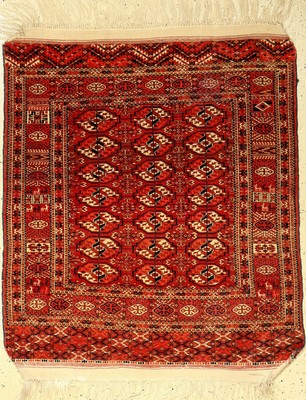 Tekke Hochzeitsteppich antik, Turkmenistan,um 1900, Wolle auf Wolle, ca. 123 x 111 cm, EHZ: 2-3