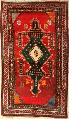 Gabbeh alt, Persien, ca. 60 Jahre, Wolle auf Baumwolle, ca. 218 x 130 cm, EHZ: 2