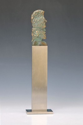 Ernst Fuchs, 1930-2015, Skulptur Cherub, sign., num. 157/1000, H. ca. 39,5 cm