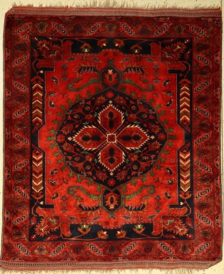 Gouchan alt, Persien, ca. 50 Jahre, Wolle auf Wolle, ca. 180 x 155 cm, EHZ: 2-3