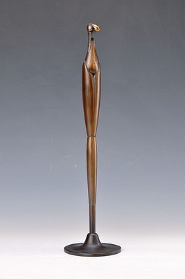 Paul Wunderlich, Eberswalde 1927-2010 Saint Pierre-de-Vassols, Bronzeskulptur, Stele des Salomons, sign., num., Gießerstempel, H. ca. 39 cm