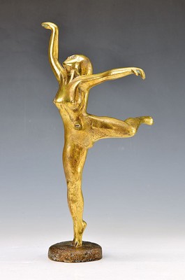 Paul Hamann, 1891-1973, Akad. Berlin, München, tanzender Akt, am Sockel signiert, H. 32 cm