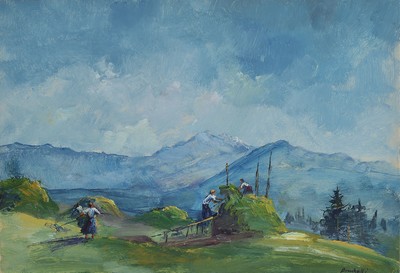 Paul Brachetti, 1895 Dortmund-1969 München, Studium in Essen und an der Akademie München bei H. v. Zügel und W. Püttner, mehrere seiner Werke im ...