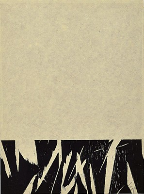 Günther Uecker, geb. 1930, Holzschnitt auf feinem handgeschöpftem Japanbütten, handsigniert, num. 16/50, aus 1981, mit Trockenstempel der ...