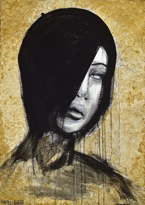 Mauro Cannata, Titel:la ragazza, öl/lwd, ca. 70x50 cm