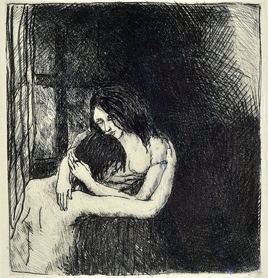 Werner Brand, geb. 1933 Löbau, Konvolut aus 2 Radierungen, je sign., dat. bezeichnet e.a., ca. 48x59 cm, ca. 54x44 cm