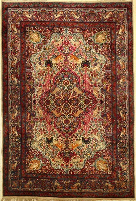 Yazd antik, Persien, um 1900, Wolle auf Baumwolle, ca. 330 x 222 cm, selten, dekorativ, Naturfarben, EHZ: 2-3