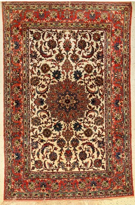 Esfahan alt, Persien, ca. 50 Jahre, Wolle auf Seide, ca. 221 x 142 cm, EHZ: 3
