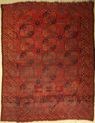 Ersari antik, Turkmenistan, um 1900, Wolle auf Wolle, ca. 274 x 216 cm, EHZ: 5