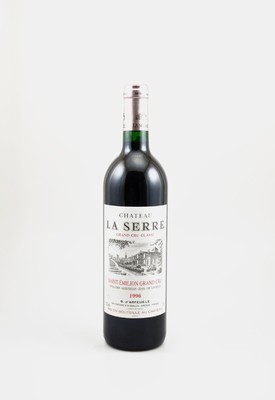 6 Flaschen Chateau La Serre, Saint-Emilion, Grand Cru Classe, je ca. 75 cl, 12,5 % Vol., gute Erhaltungszustände, unverkostet, in OHK, Provenienz: ...