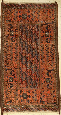Belutsch alt, Persien, um 1920, Wolle auf Wolle, ca. 150 x 83 cm, EHZ: 2-3