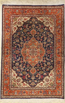 Seiden Ghom alt, Persien, ca. 30 Jahre, reine Naturseide, ca. 147 x 101 cm, EHZ: 3