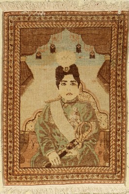 Täbriz antik (Schah Ahmad), Persien, um 1900, Wolle auf Baumwolle, ca. 80 x 57 cm, EHZ: 3-4