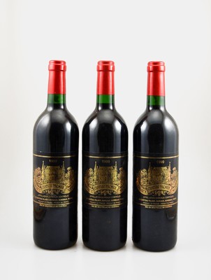 3 Flaschen 1999 Chateau Palmer, Margaux je ca. 75 cl, 12,5 % Vol., Füllstände: je intoneck, sehr gute Erhaltungszustände, unverkostet