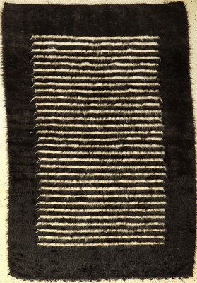 Sirt Decke alt, Türkei, um 1930, Ziegenhaarauf Baumwolle, ca. 190 x 128 cm, selten, dekorativ, EHZ: 2-3