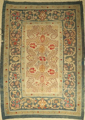 Bessarabien Kelim antik, um 1900, Wolle aufWolle, ca. 285 x 210 cm, dekorativ, selten, EHZ: 4 (Seiten beschädigt)