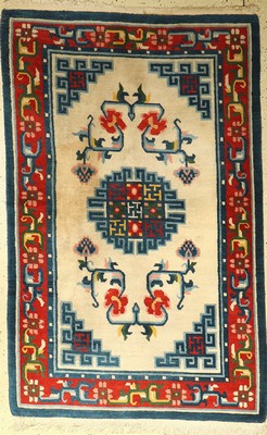 Nepal alt, ca. 40 Jahre, Wolle auf Baumwolle, ca. 188 x 121 cm, EHZ: 2-3