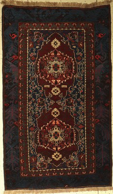Seikur alt, Kaukasus, um 1930, Wolle auf Wolle, ca. 192 x 115 cm, seltenes Muster, EHZ:2-3