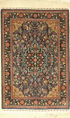 Seiden Hereke alt, Türkei, ca. 50 Jahre, reine Naturseide, ca. 100 x 68 cm, EHZ: 2