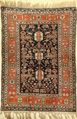 Schirwan Perepedil alt, Kaukasus, um 1930, Wolle auf Wolle, ca. 155 x 103 cm, selten, EHZ: 2-3