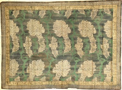 Indonesisches Textil (Metallbroschiert) antik, Indonesien, Ende 19.Jhd./Anfang 20.Jhd., Metall/Seide/Baumwolle. Absolute Rarität, museal, ca. 141 x ...